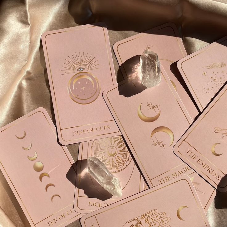 Pink tarot cards