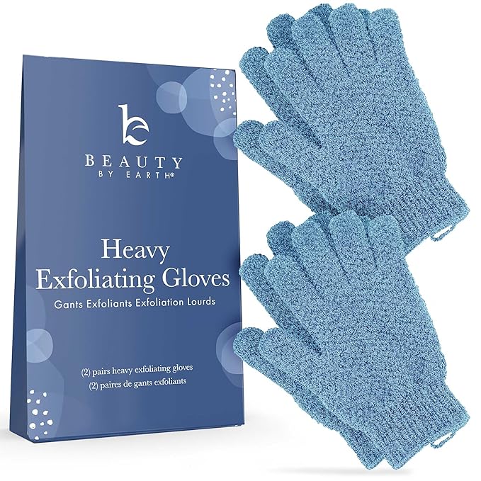 Exfoliating gloves