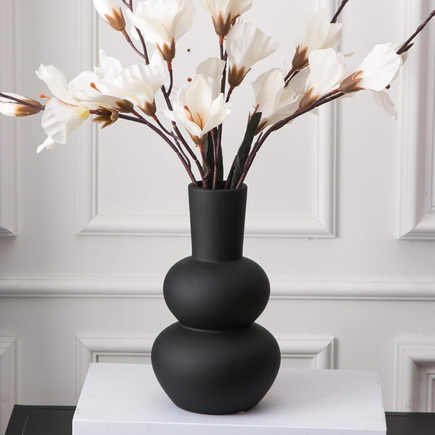 Black Ceramic Vase