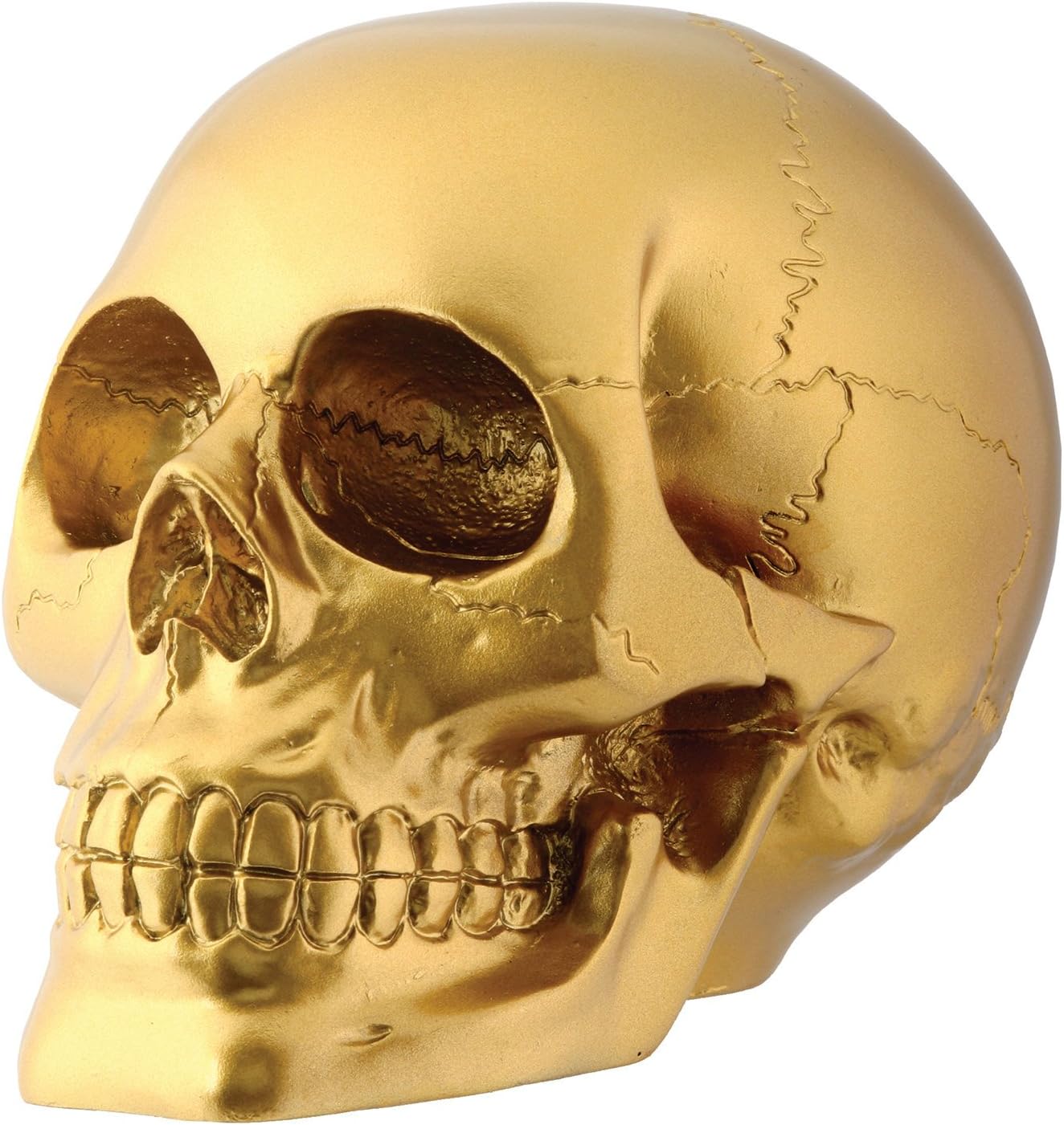 Metallic Gold Skull